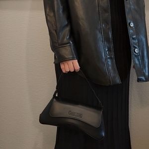 BALENCIAGACalfskin XX Flap Street Shoulder Bag Black